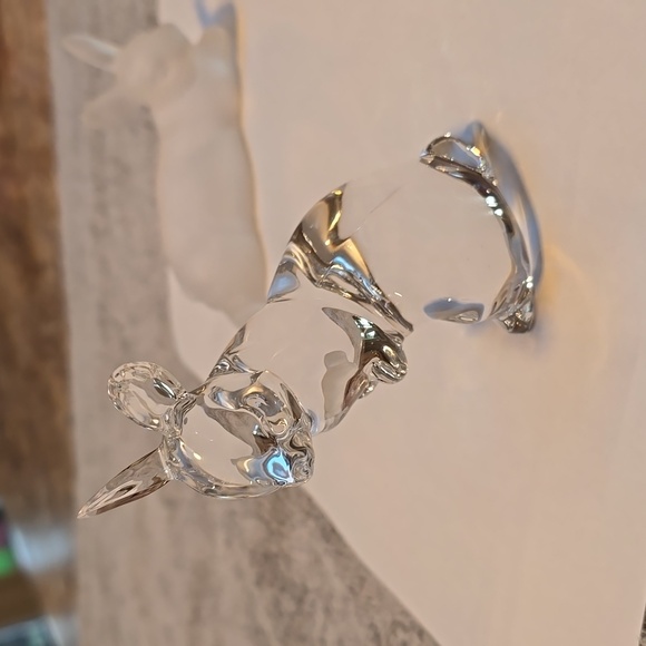 1993 Lenox Collections Satin & Silk Full Lead Crystal Rabbit Figurines Set - Picture 3 of 9